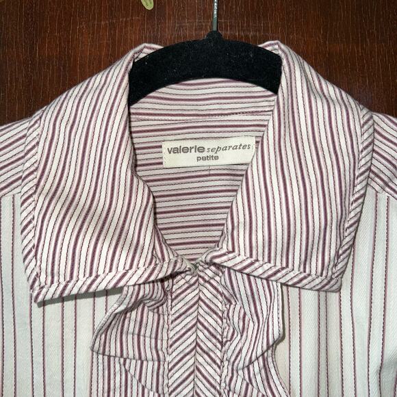 Valerie separates size small petite vintage hook closure top long sleeve - Picture 3 of 10